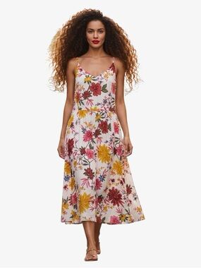Old Navy Floral Cami Fit & Flare Midi Dress XXL